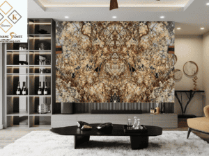 Tranh đá đối xứng DX20/G45-50/Petagonia Gold