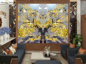 Tranh đá xuyên sáng Đại thụ 4 mùa XS54/TQ-10
